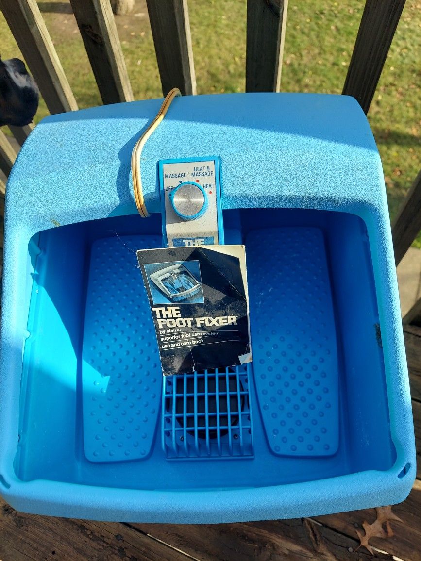 Clariol Foot Fixer Heat & Massage Vibrating Must Pick Up