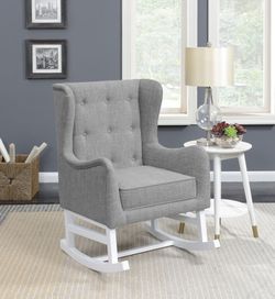 Button Tufted Upholstered Rocking Chair $299! Lowest Prices Ever!