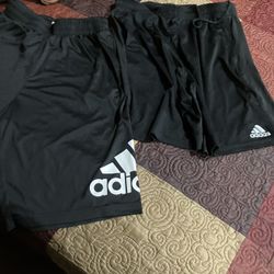 Adidas black Shorts2 Pair For 15
