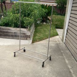 Rolling Clothing Rack