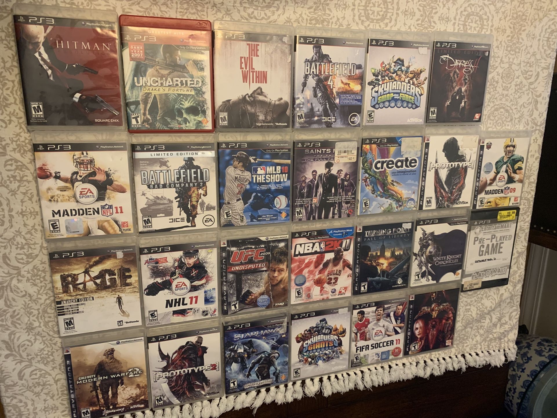 PS3 video game collection, 26 Playstation 3 game lot