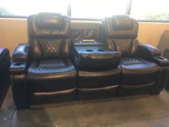 Chocolate Power Reclining Sofa and Loveseat Set Sale