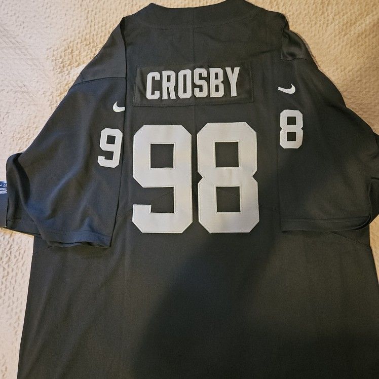 Las Vegas Raiders Crosby Black Jerseys. I