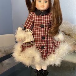  Vintage Porcelain Ice Skater Doll 
