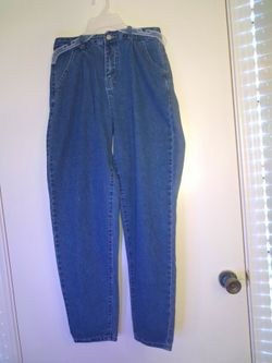 Medium Wash High-Waist Denim Jeans