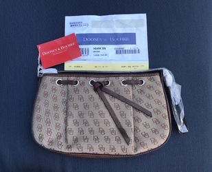 Dooney & Burke Signature Brown Tassel Tote Shoulder Bag New Old Stock 