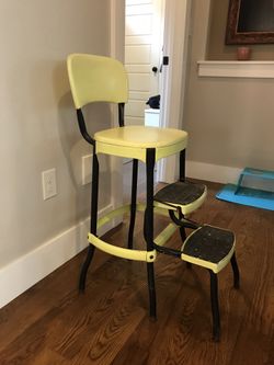 Vintage Cosco kitchen stool stepladder