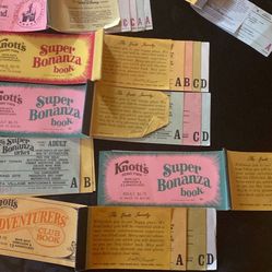 Several Old Disney And Knotts Tickets