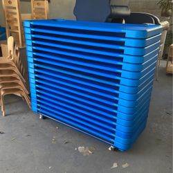 Lakeshore Daycare Child Sleeping Cots With Rolling Cart for Sale in Riverside CA OfferUp