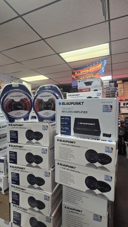 Blaupunkt Package 2 Subwoofer With Amp Amd Wires 