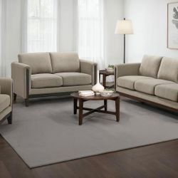 New Sofa And Loveseat 3 PCs Beige 