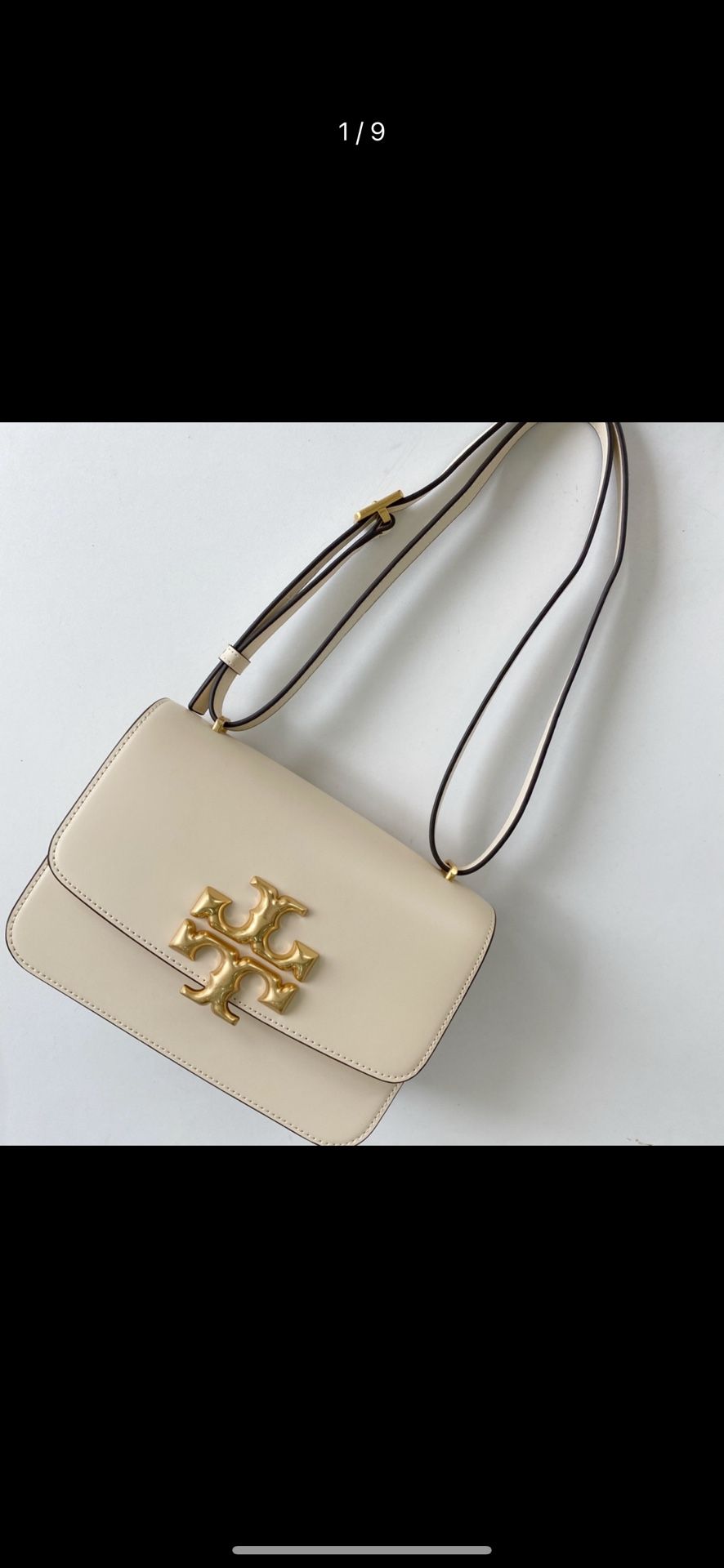 New Tory Burch Women’s Bag Cream Crossbody Bag