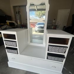 Antique Dresser With Mirror