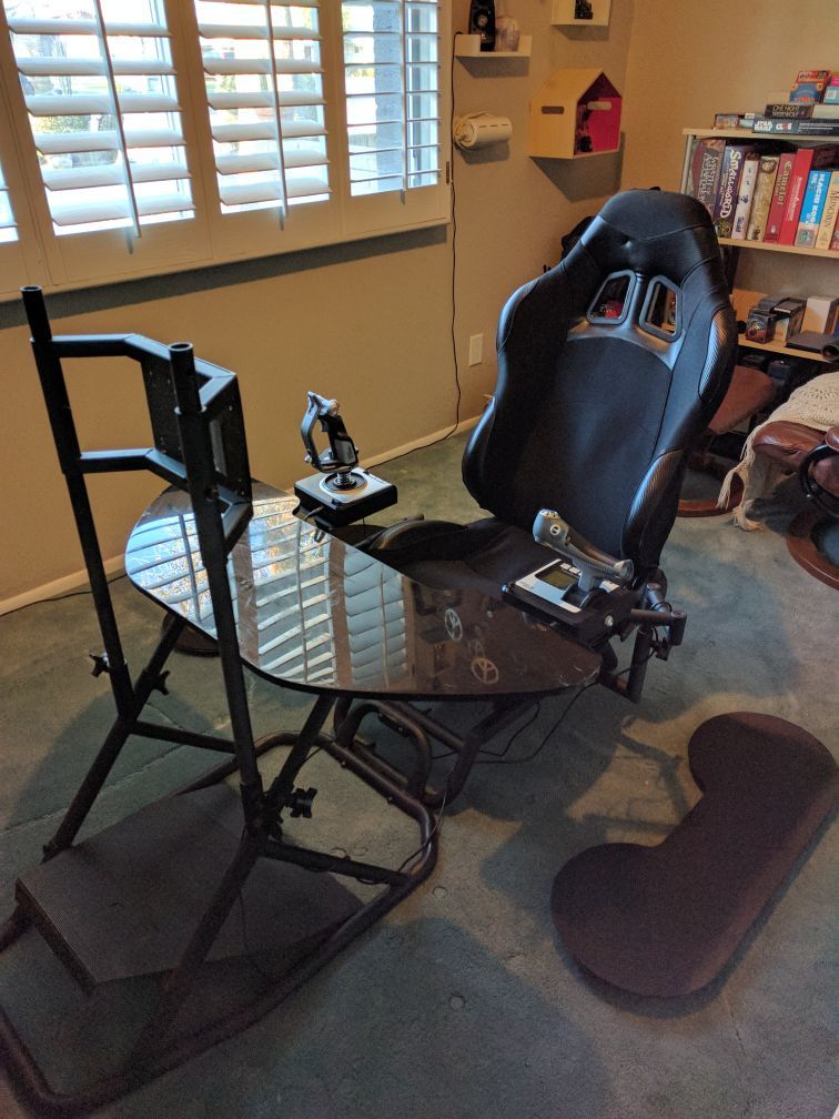 Obutto Ozone Gaming cockpit + HOTAS
