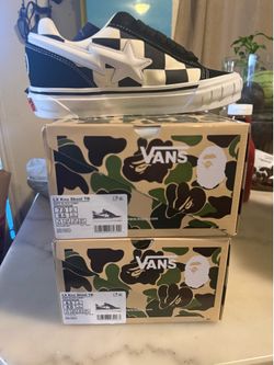 Bape x Vans Black Camo