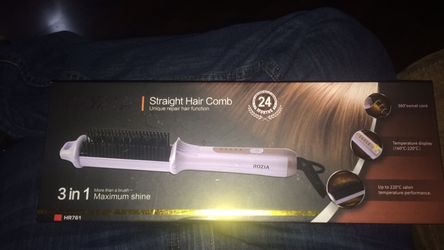 Brand New (opened box) Rozia 3 in 1 Straight Hair Comb (maximum shine)