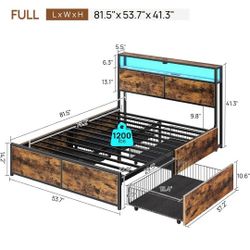 Full Bed With Storage 