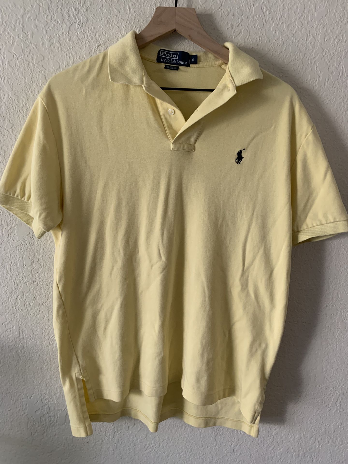 Yellow 100% Cotton Polo Ralph Lauren Shirt