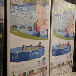 12ft x 30in Swimming Pools Metal Frame Steel Pro Max Intex Bestway Alberca❗️Pump And Filter Included ❗️Nuevas