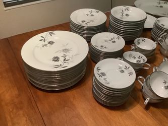 China Set . 79 Piece Noritake Rosamor . 12 Piece Setting. Plus 