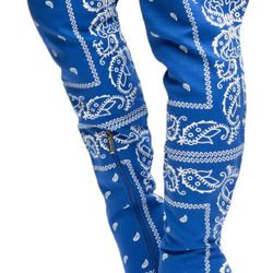 Blue Bandana Boots 