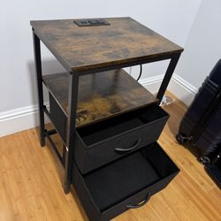 Nightstand with Charging Station