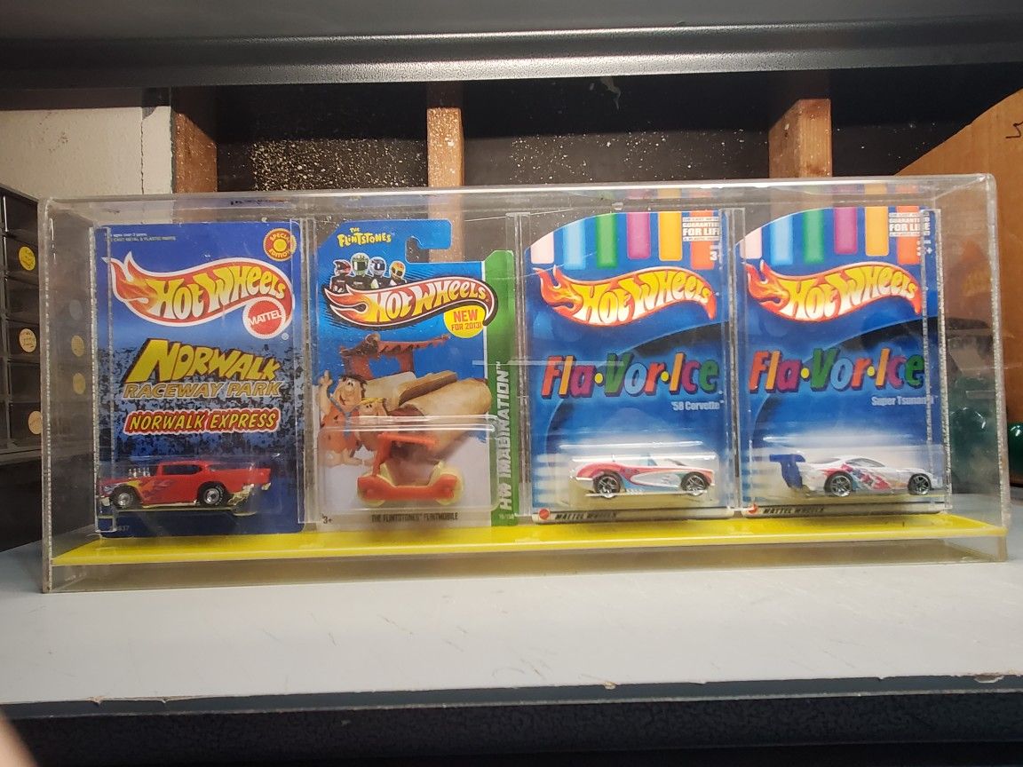 Hot Wheels Limited Edition Collectible Lot In Display Case