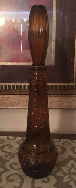 Beautiful Dark Amber Bottle