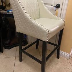 TWO RHINESTONE STOOL STOOLS NICE WOOD WINGBACK FREE DELIVERY 