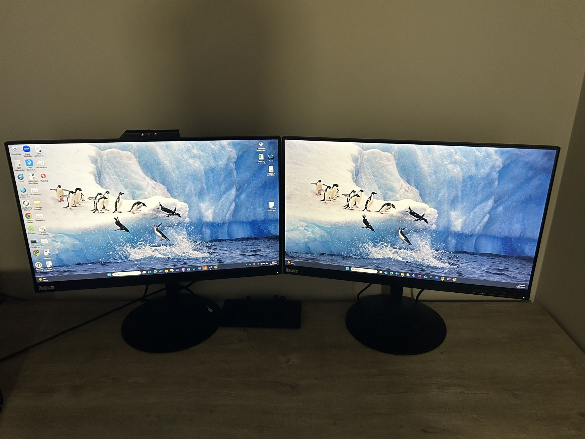 Matching Lenovo 24 Inch Monitors