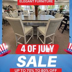 6 Pc Dining Table 