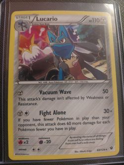Lucario holo 2016