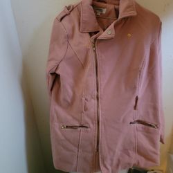 Cute xlarge Charlotte Russe pink jacket coat missing belt