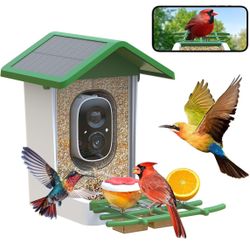 Solar Smart Bird Feeder with Camera (New in Box)