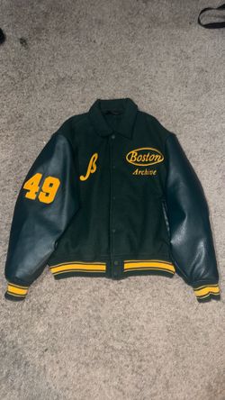 Boston varsity lather jacket