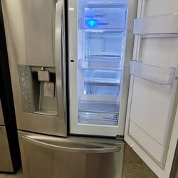 LG Door In Door 30cu Ft Large Capacity Stainless French Door Refrigerator 