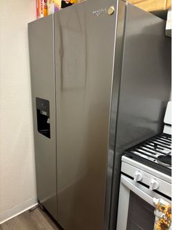 whirlpool 2 tall sided fridge