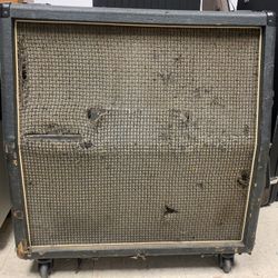 Vintage 70’s Marshall 4x12 Cabinet W/original Rola Celestion Black Back Speakers