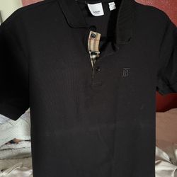 Burberry Collar Shirt Black Sz L