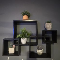 Floating Squares Wall Shelves 