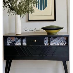 Beautiful Mid Century Modern Console Sofa Entry Table 