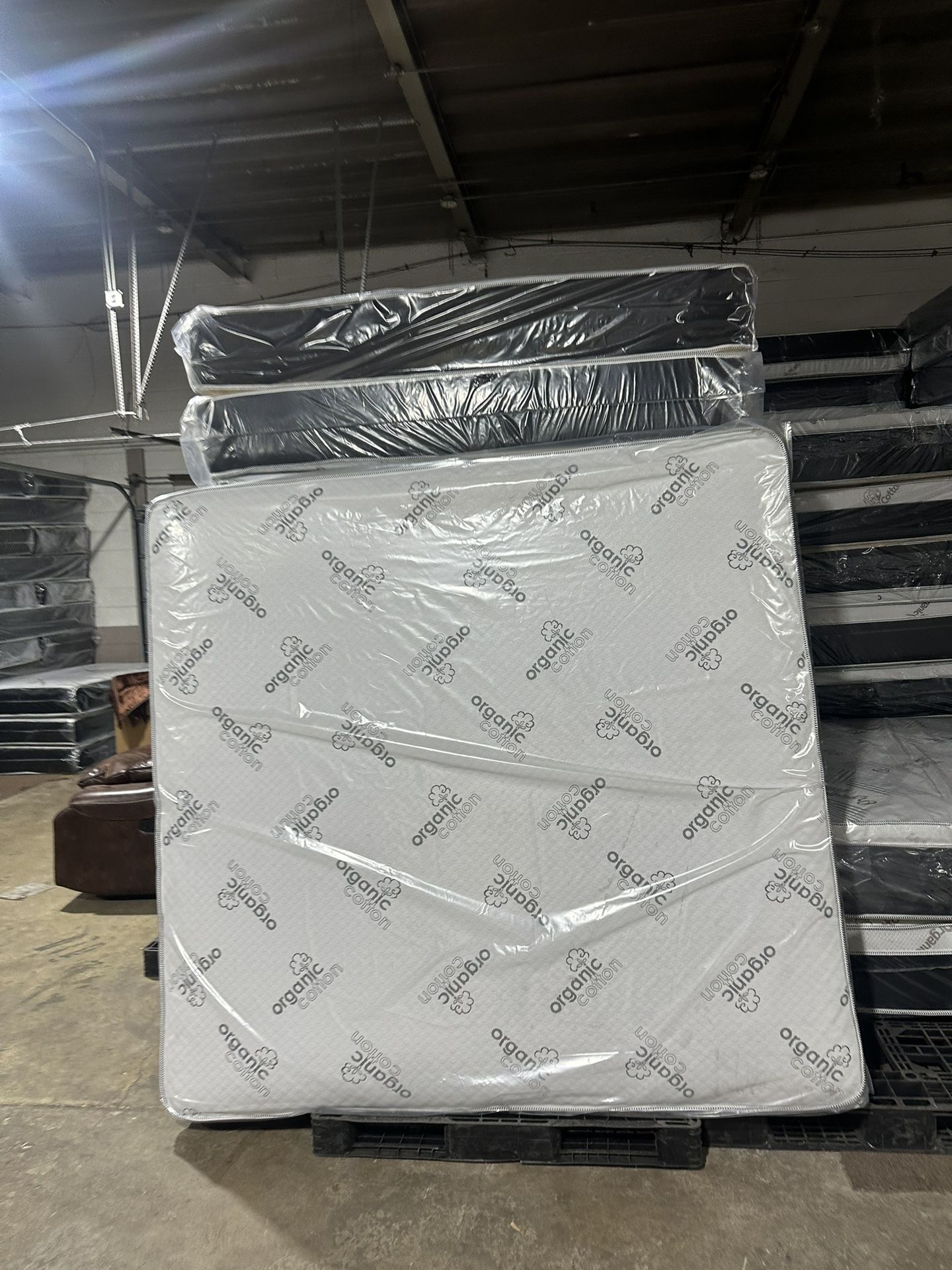 Huge sale for Mattress And Box Twin size mattress and box 150.$ full 190$ Queen 200$ king 290$. Mattress And Box and frame and headboard. King 580$ Qu