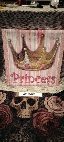 Princess canvas wall decor