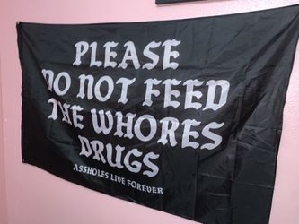 assholes live forever flag