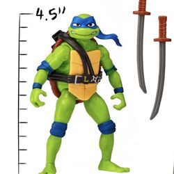 Teenage Mutant Ninja Turtles: Mutant Mayhem 4.5” Leonardo Basic Action Figure by Playmates Toys
