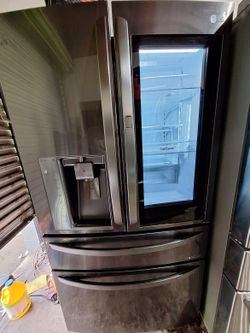 Black Stainless Steel Lg Instaview Refrigerator 