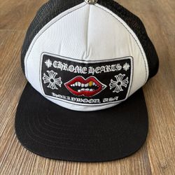 White Chrome Heart Trucker
