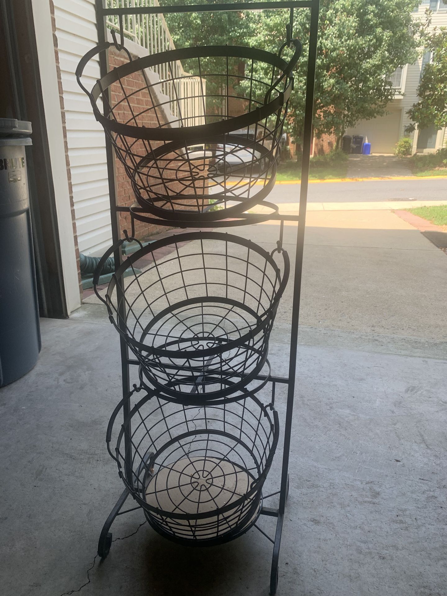 Steel Freestanding Storage Organizer