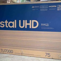 75 ‘ Inch Samsung  4K Crystal Smart Tv $650.00!!
