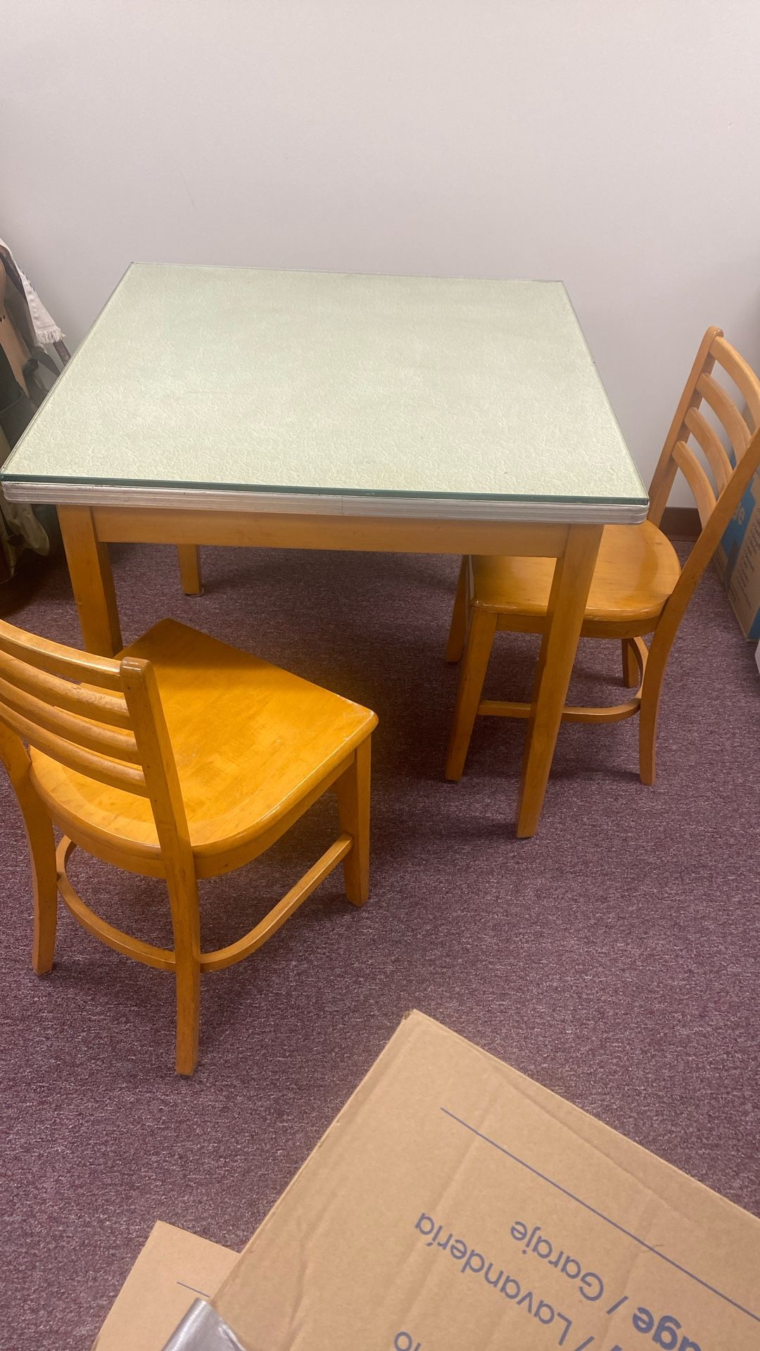 Old School Table And 2 Chairs